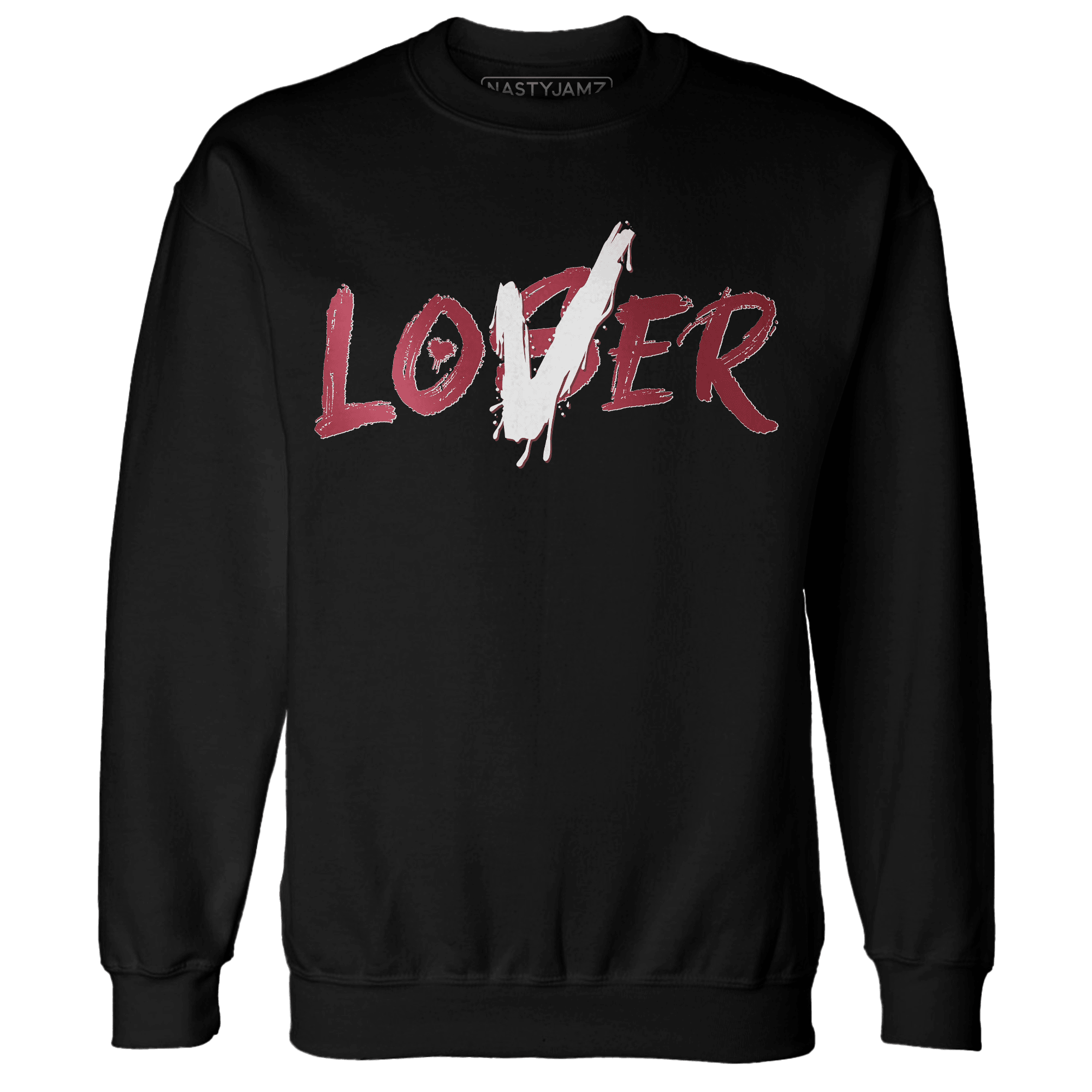 High 85 Metallic Burgundy 1s Sweatshirt Match Loser Lover - NastyJamz