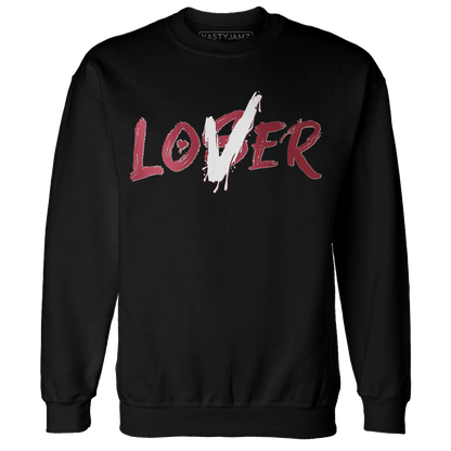 High 85 Metallic Burgundy 1s Sweatshirt Match Loser Lover - NastyJamz
