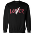 High 85 Metallic Burgundy 1s Sweatshirt Match Loser Lover - NastyJamz
