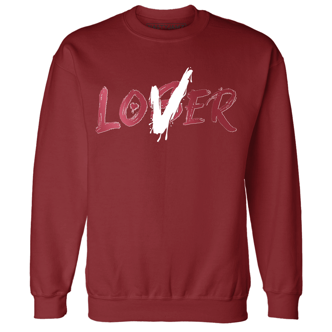 High 85 Metallic Burgundy 1s Sweatshirt Match Loser Lover - NastyJamz