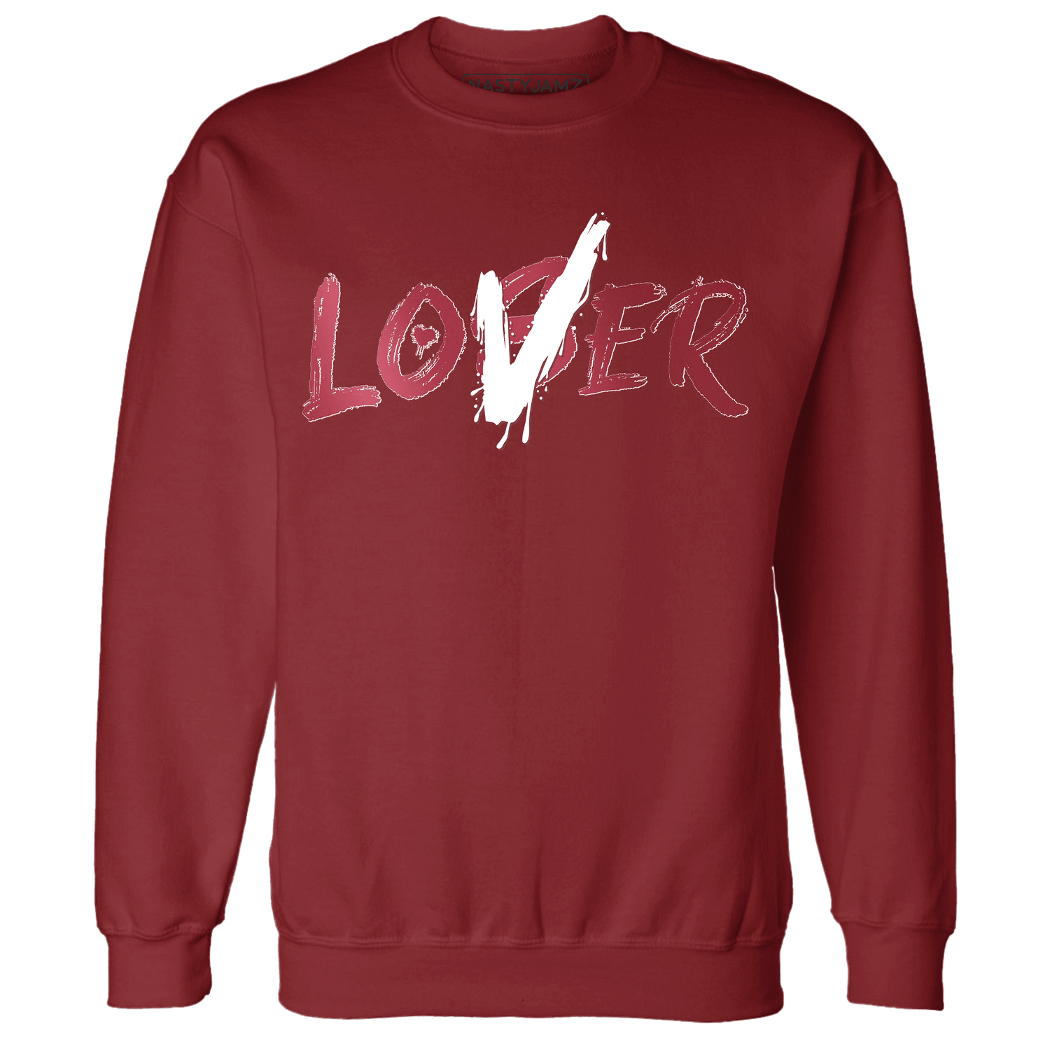 High 85 Metallic Burgundy 1s Sweatshirt Match Loser Lover - NastyJamz