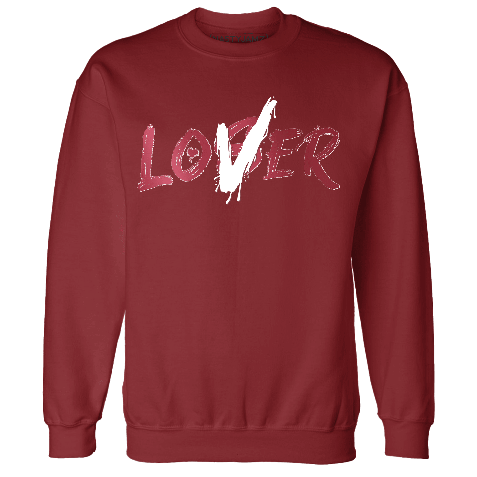High 85 Metallic Burgundy 1s Sweatshirt Match Loser Lover - NastyJamz
