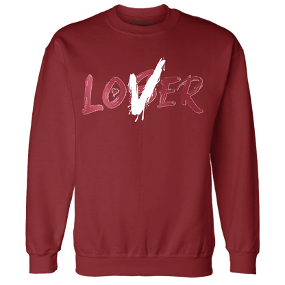 High 85 Metallic Burgundy 1s Sweatshirt Match Loser Lover - NastyJamz