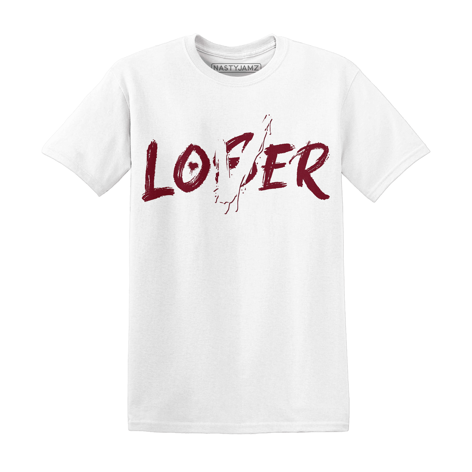 High White Team Red 1s T Shirt Match Loser Lover - NastyJamz
