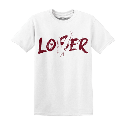 High White Team Red 1s T Shirt Match Loser Lover - NastyJamz