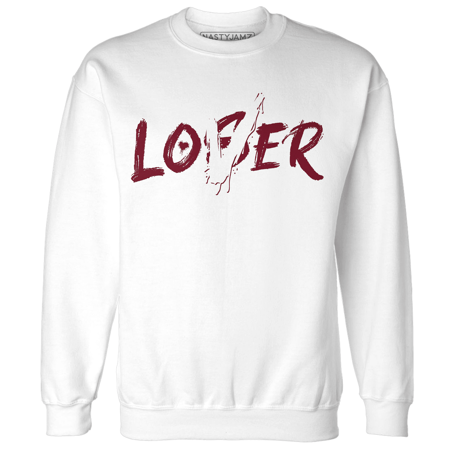 High White Team Red 1s Sweatshirt Match Loser Lover - NastyJamz