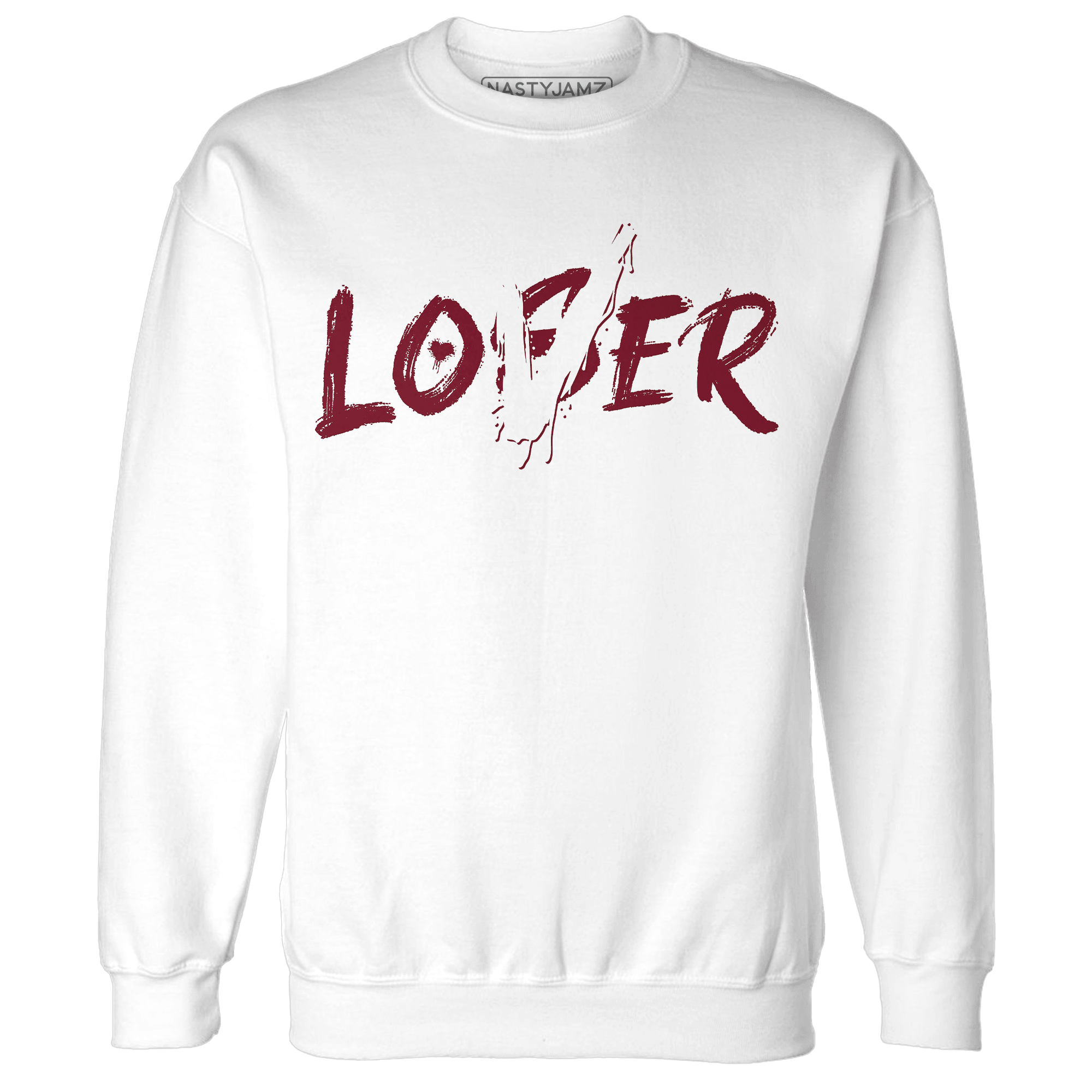 High White Team Red 1s Sweatshirt Match Loser Lover - NastyJamz