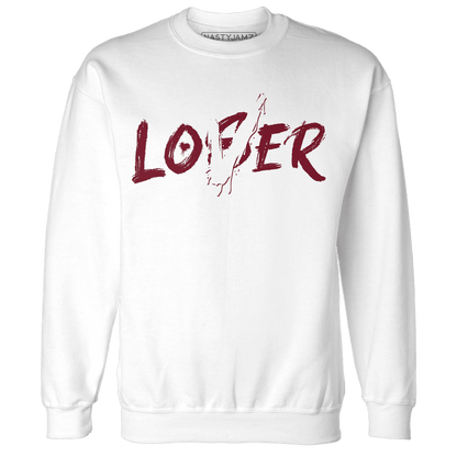 High White Team Red 1s Sweatshirt Match Loser Lover - NastyJamz