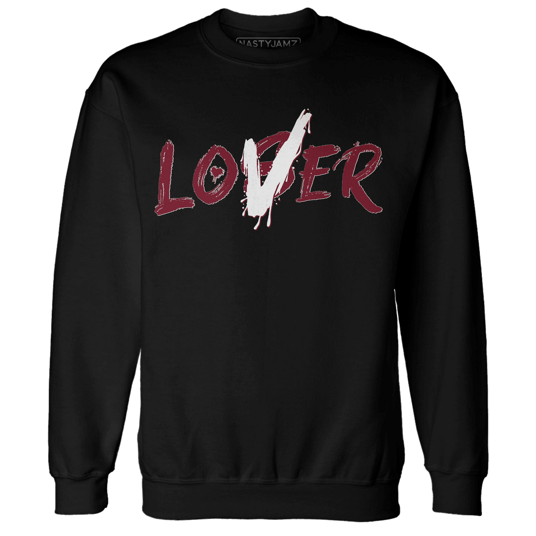 High White Team Red 1s Sweatshirt Match Loser Lover - NastyJamz