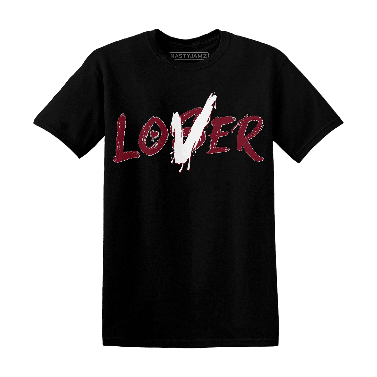 High White Team Red 1s T Shirt Match Loser Lover - NastyJamz