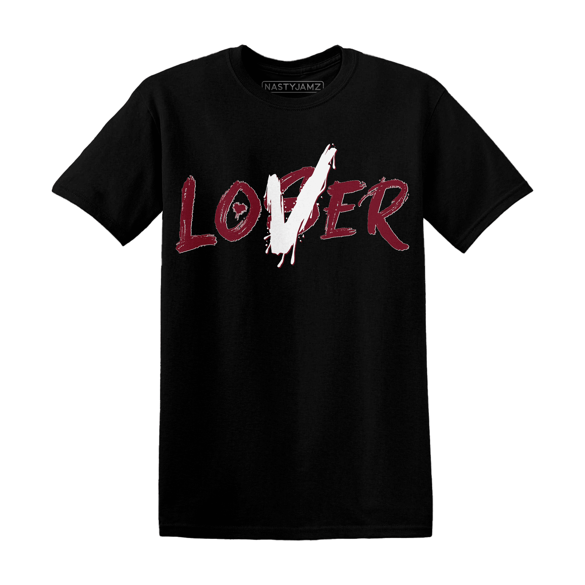 High White Team Red 1s T Shirt Match Loser Lover - NastyJamz