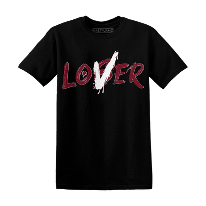 High White Team Red 1s T Shirt Match Loser Lover - NastyJamz