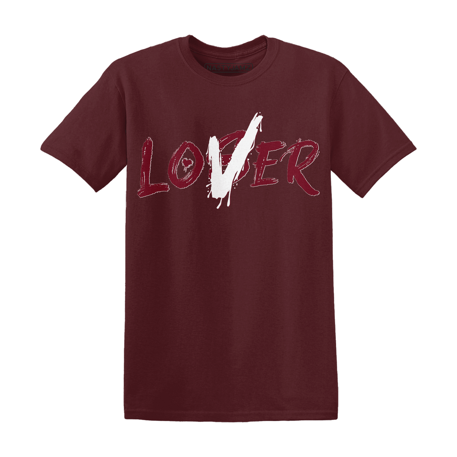 High White Team Red 1s T Shirt Match Loser Lover - NastyJamz