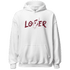 High White Team Red 1s Hoodie Match Loser Lover - NastyJamz