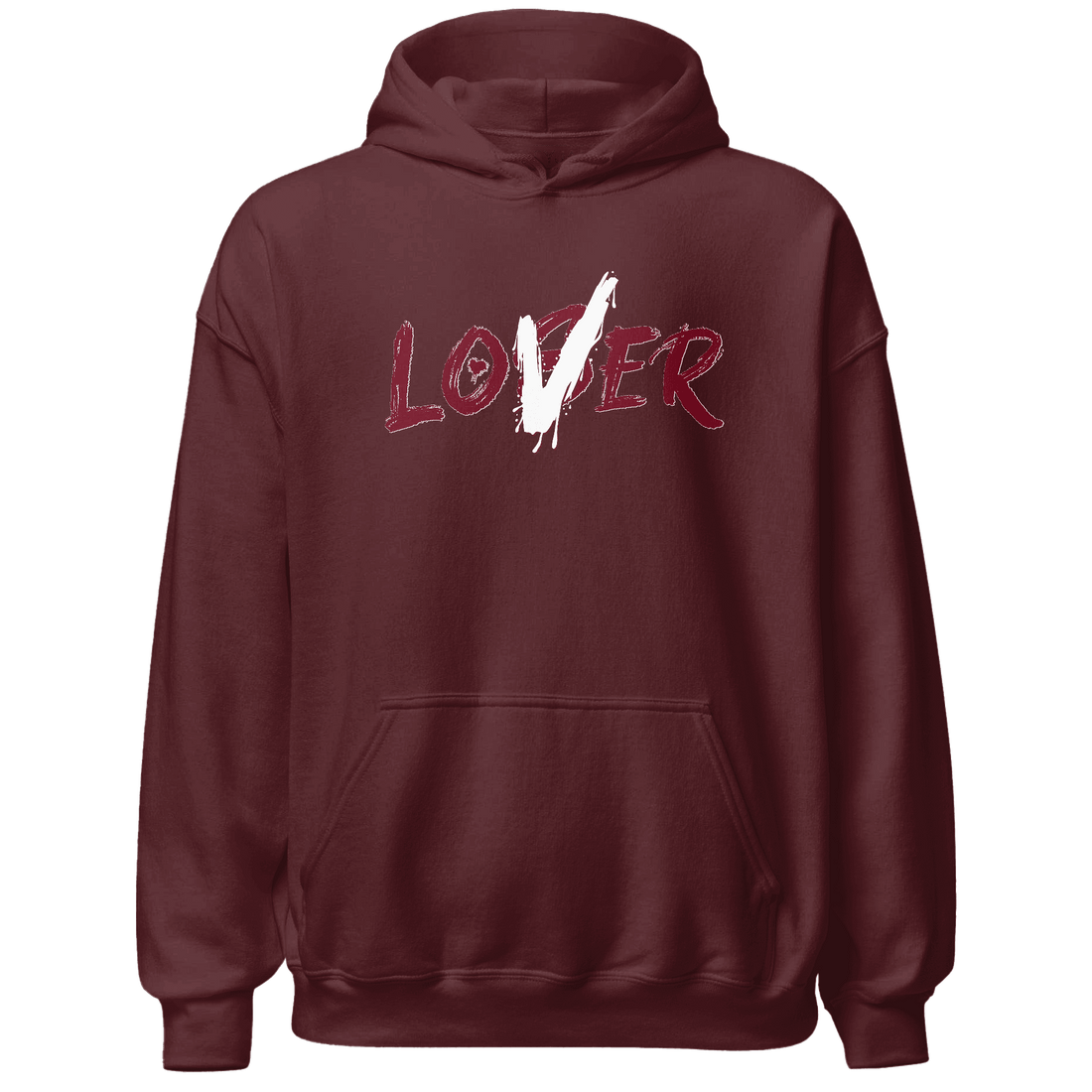 High White Team Red 1s Hoodie Match Loser Lover - NastyJamz