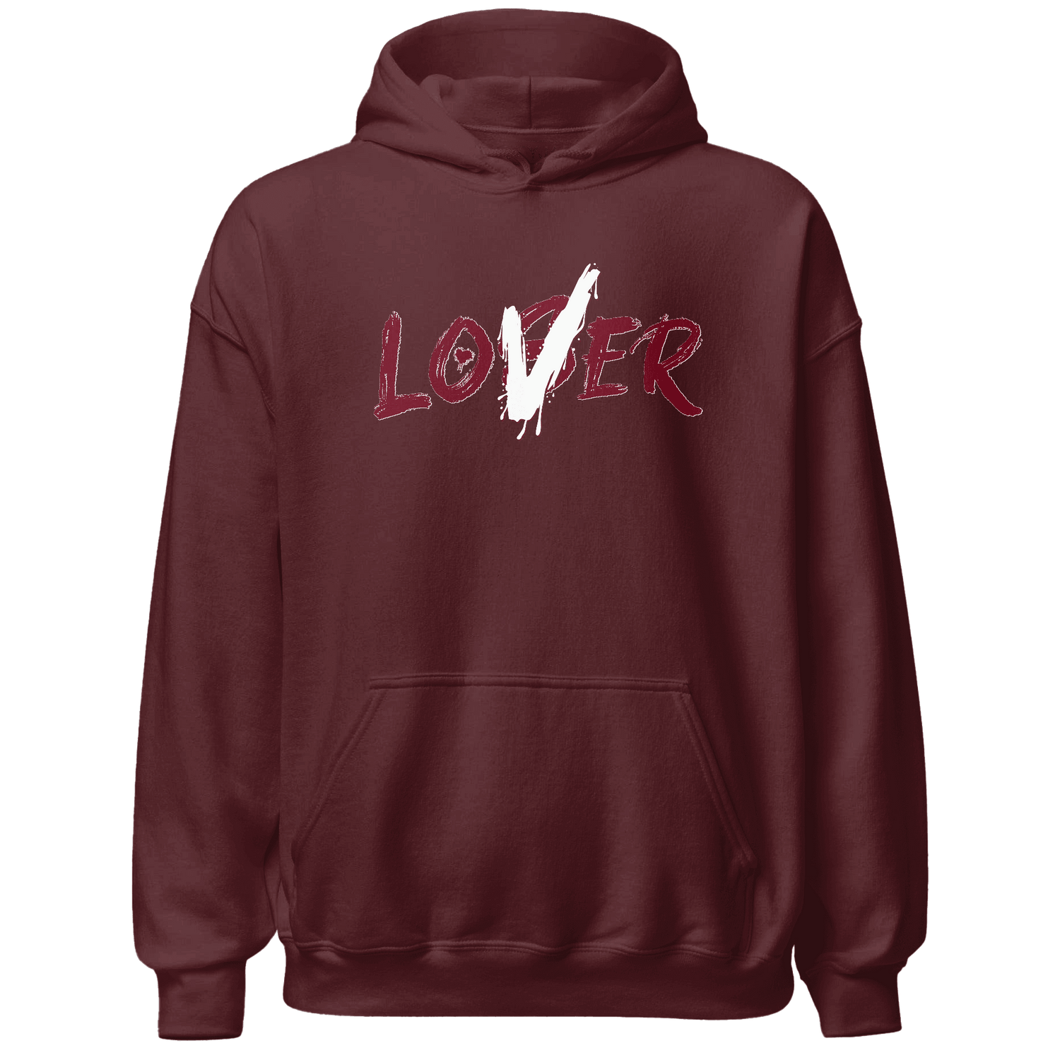 High White Team Red 1s Hoodie Match Loser Lover - NastyJamz