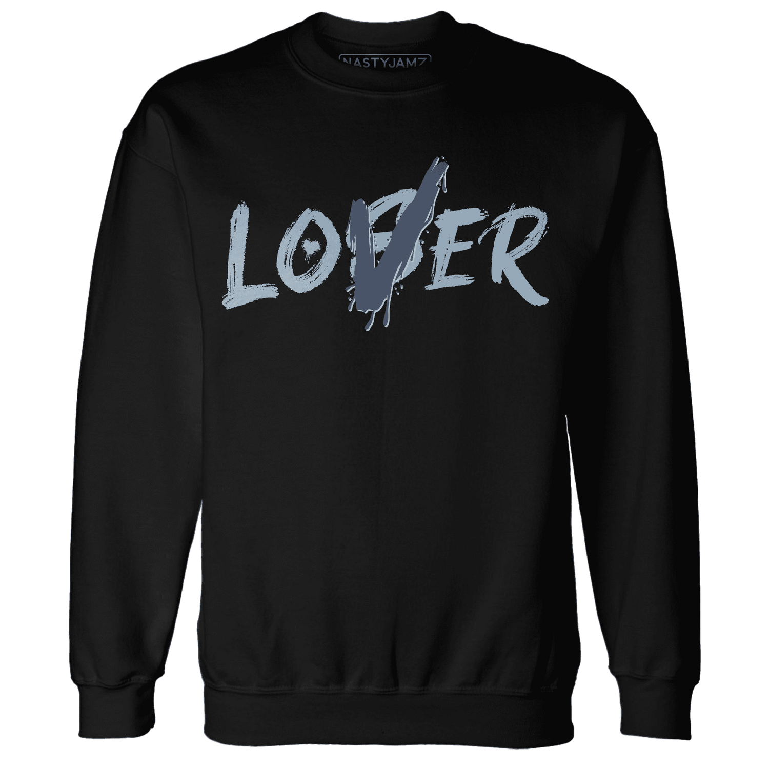 Mid Diffused Blue Grey 1s Sweatshirt Match Loser Lover - NastyJamz