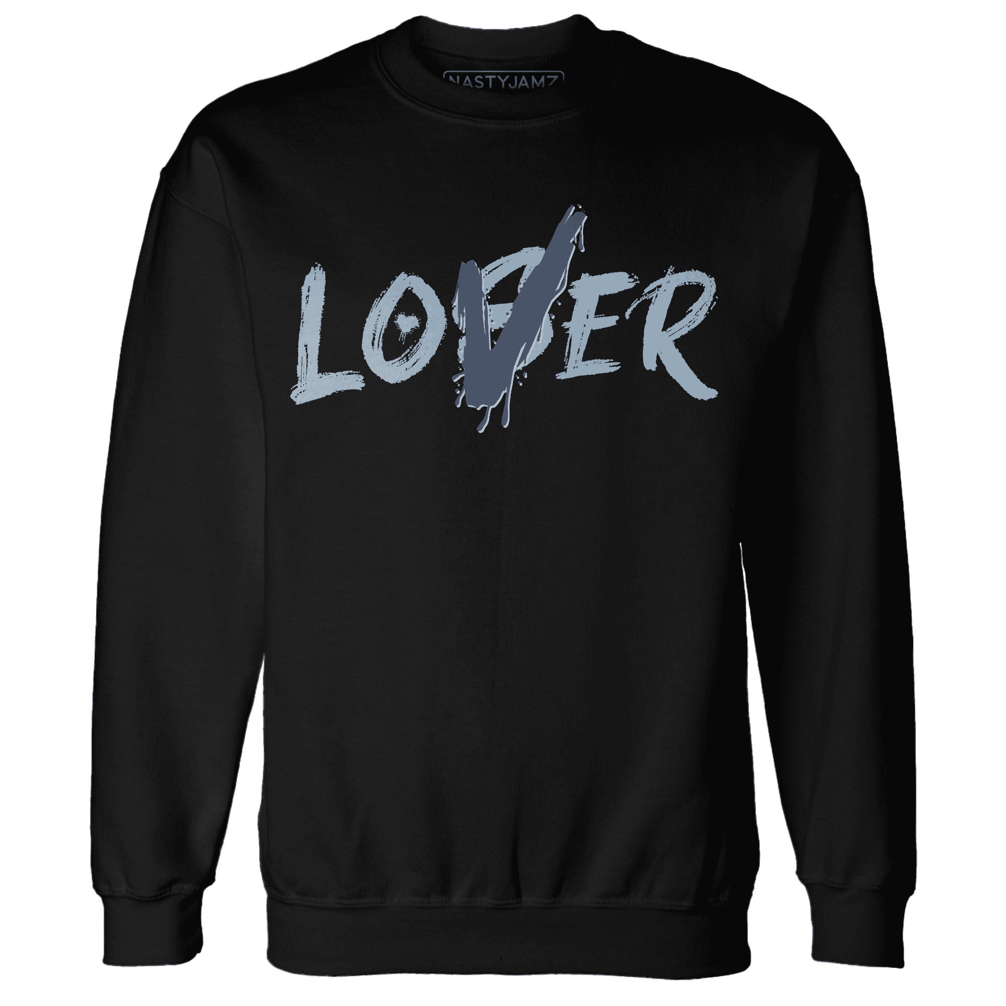 Mid Diffused Blue Grey 1s Sweatshirt Match Loser Lover - NastyJamz