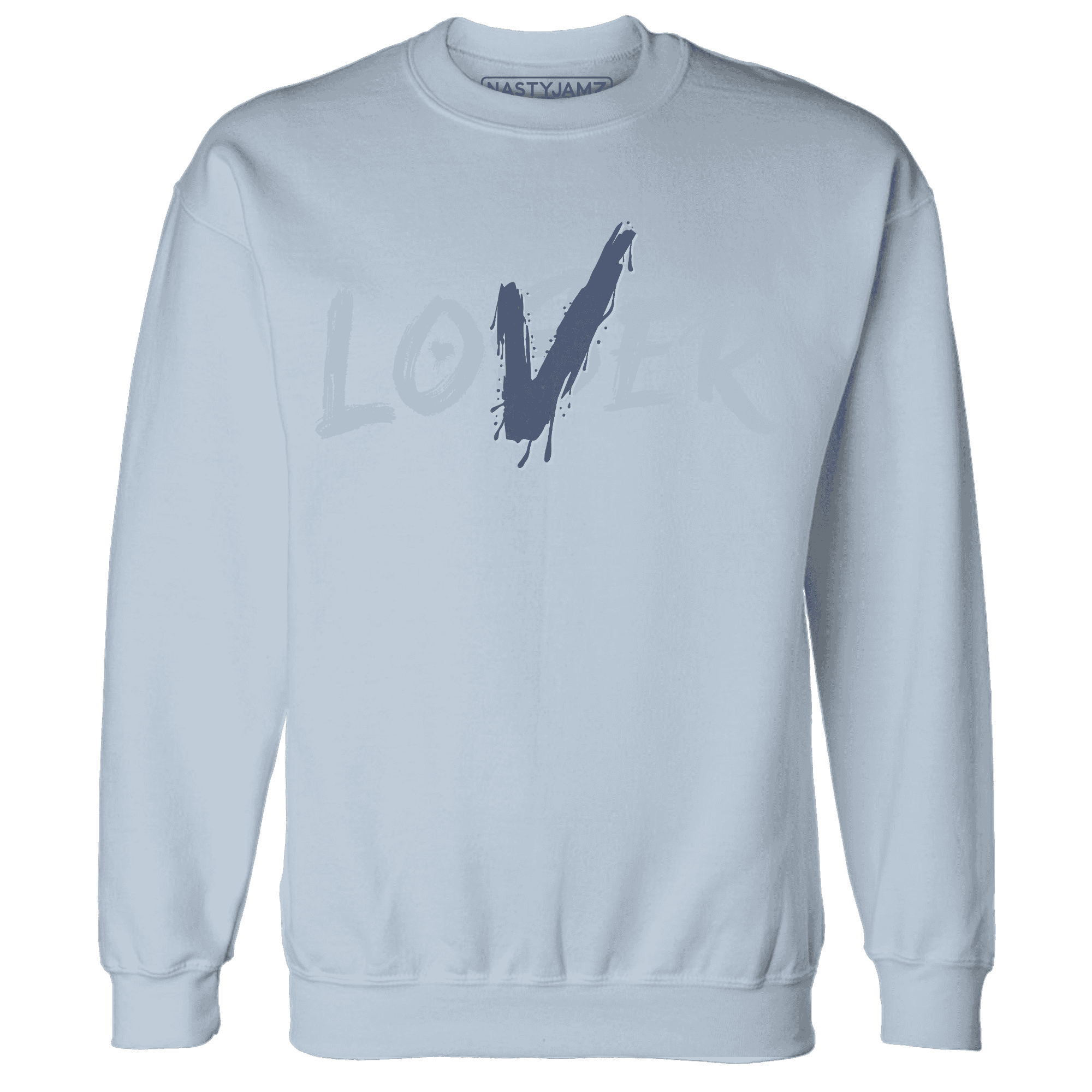 Mid Diffused Blue Grey 1s Sweatshirt Match Loser Lover - NastyJamz