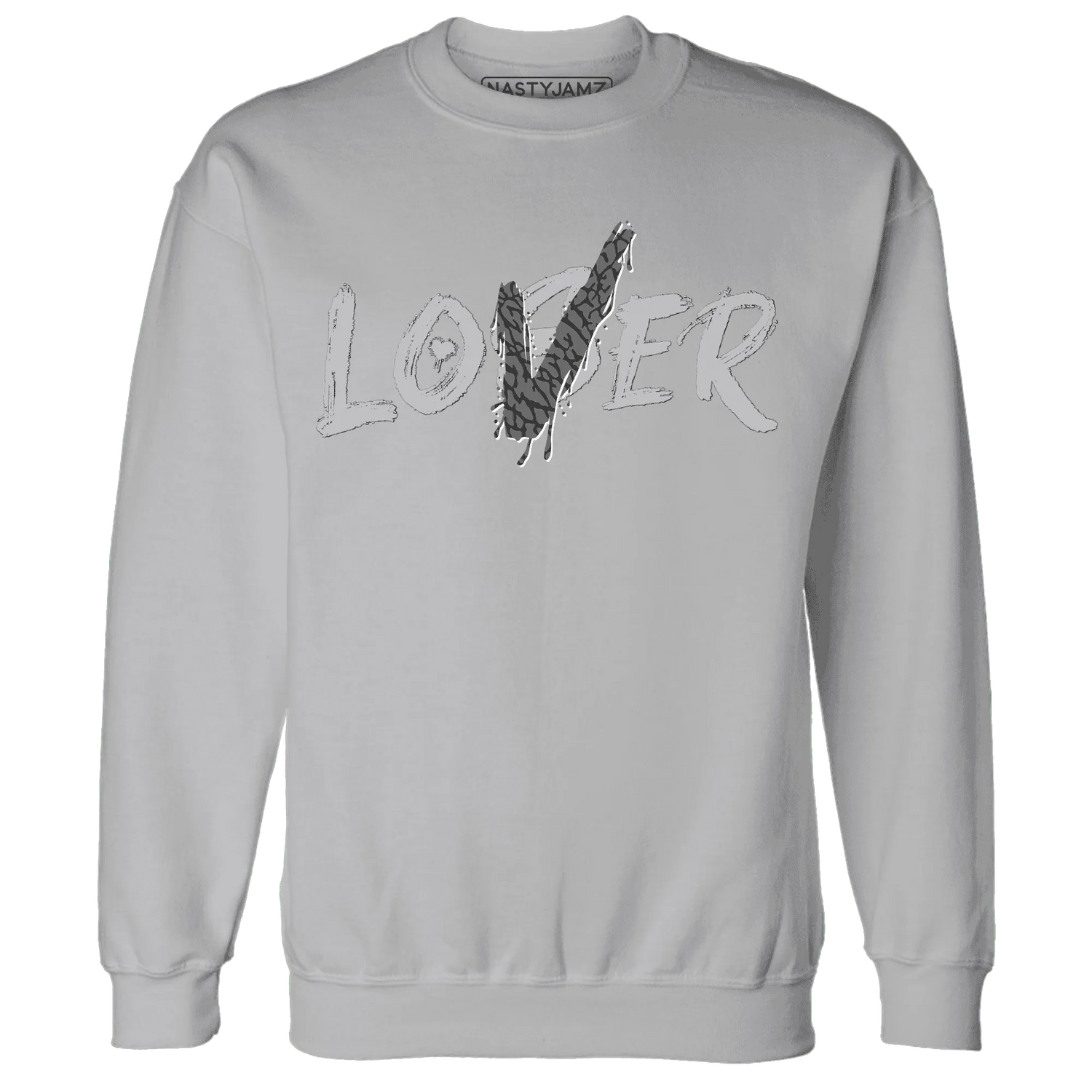 Cement-Grey-3s-Sweatshirt-Match-Loser-Lover