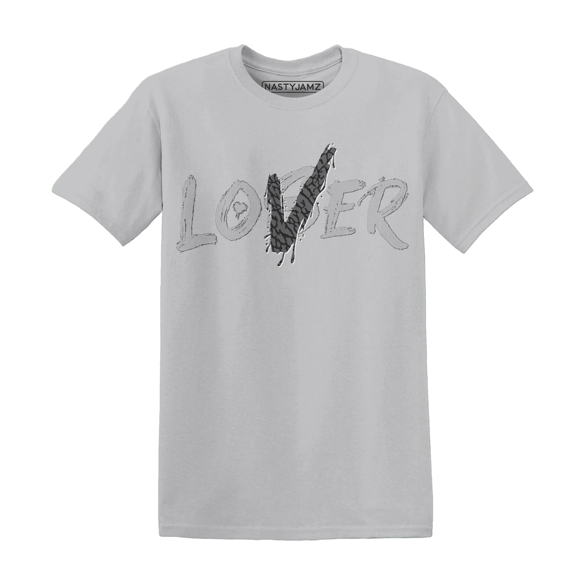 Cement-Grey-3s-T-Shirt-Match-Loser-Lover