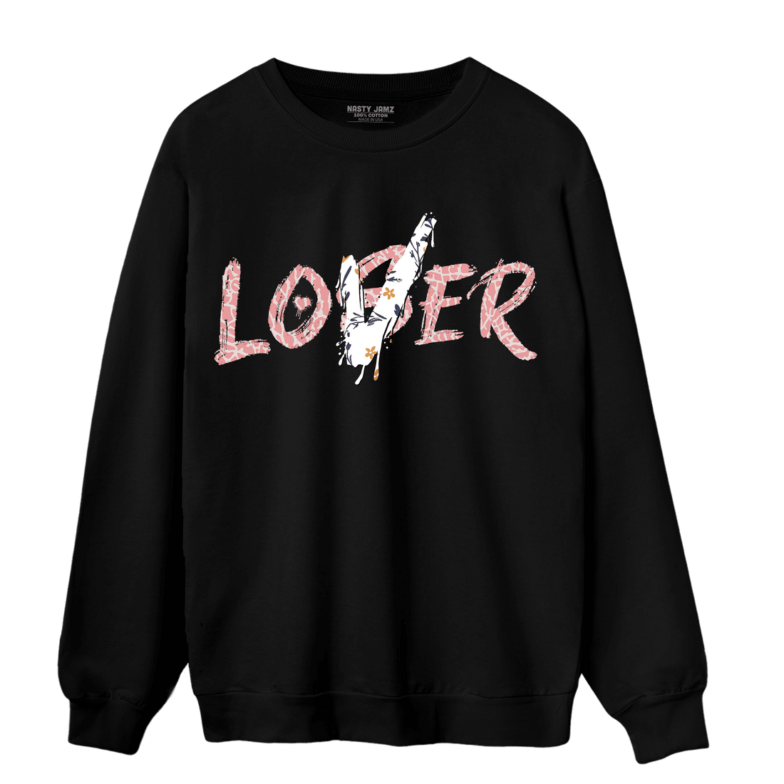 Red Stardust 3s Sweatshirt Match Loser Lover - NastyJamz