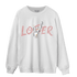 Red Stardust 3s Sweatshirt Match Loser Lover - NastyJamz