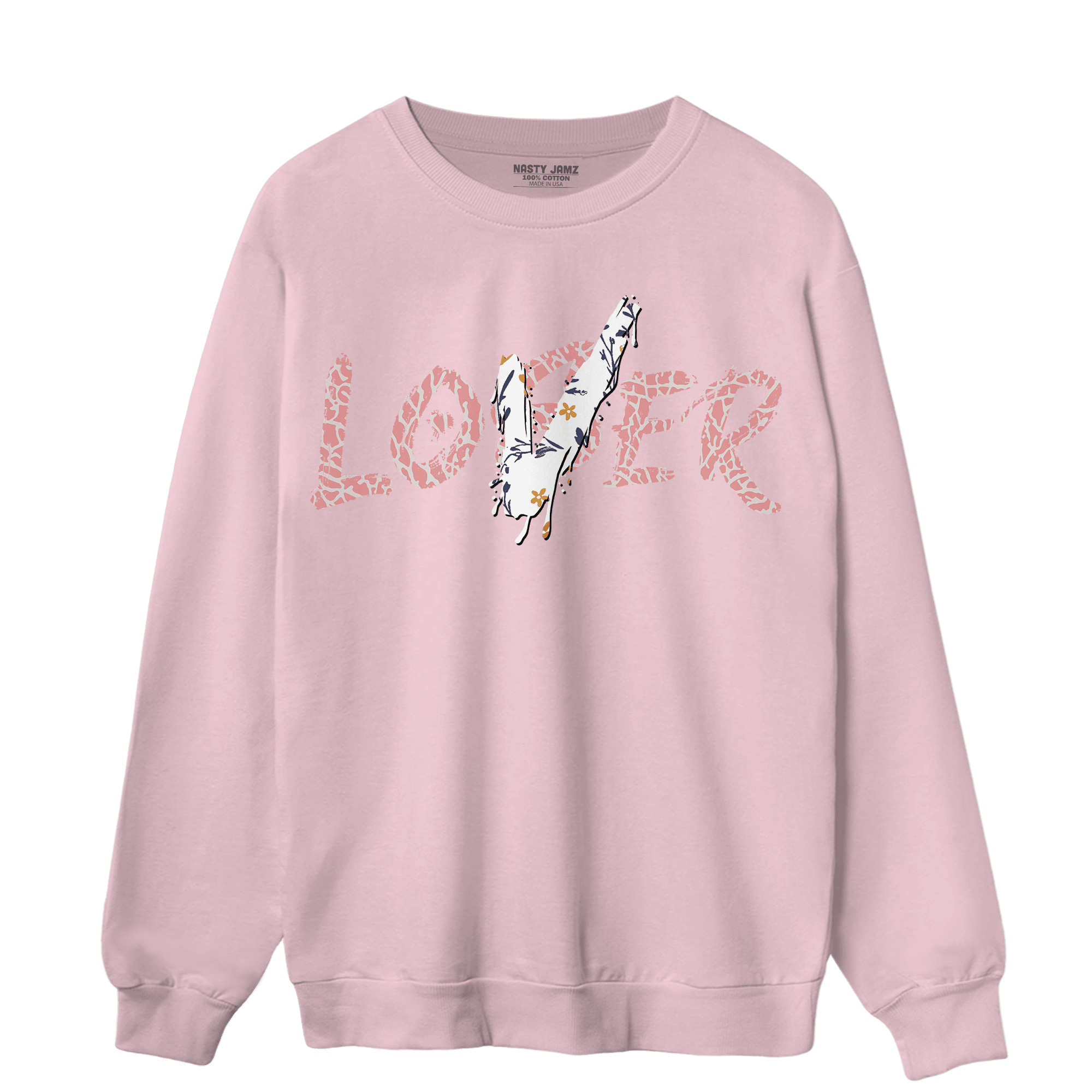 Red Stardust 3s Sweatshirt Match Loser Lover - NastyJamz