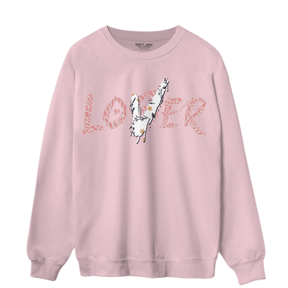Red Stardust 3s Sweatshirt Match Loser Lover - NastyJamz