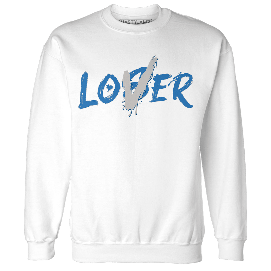 Industrial Blue 4s Sweatshirt Match Loser Lover - NastyJamz