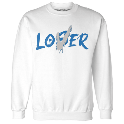 Industrial Blue 4s Sweatshirt Match Loser Lover - NastyJamz