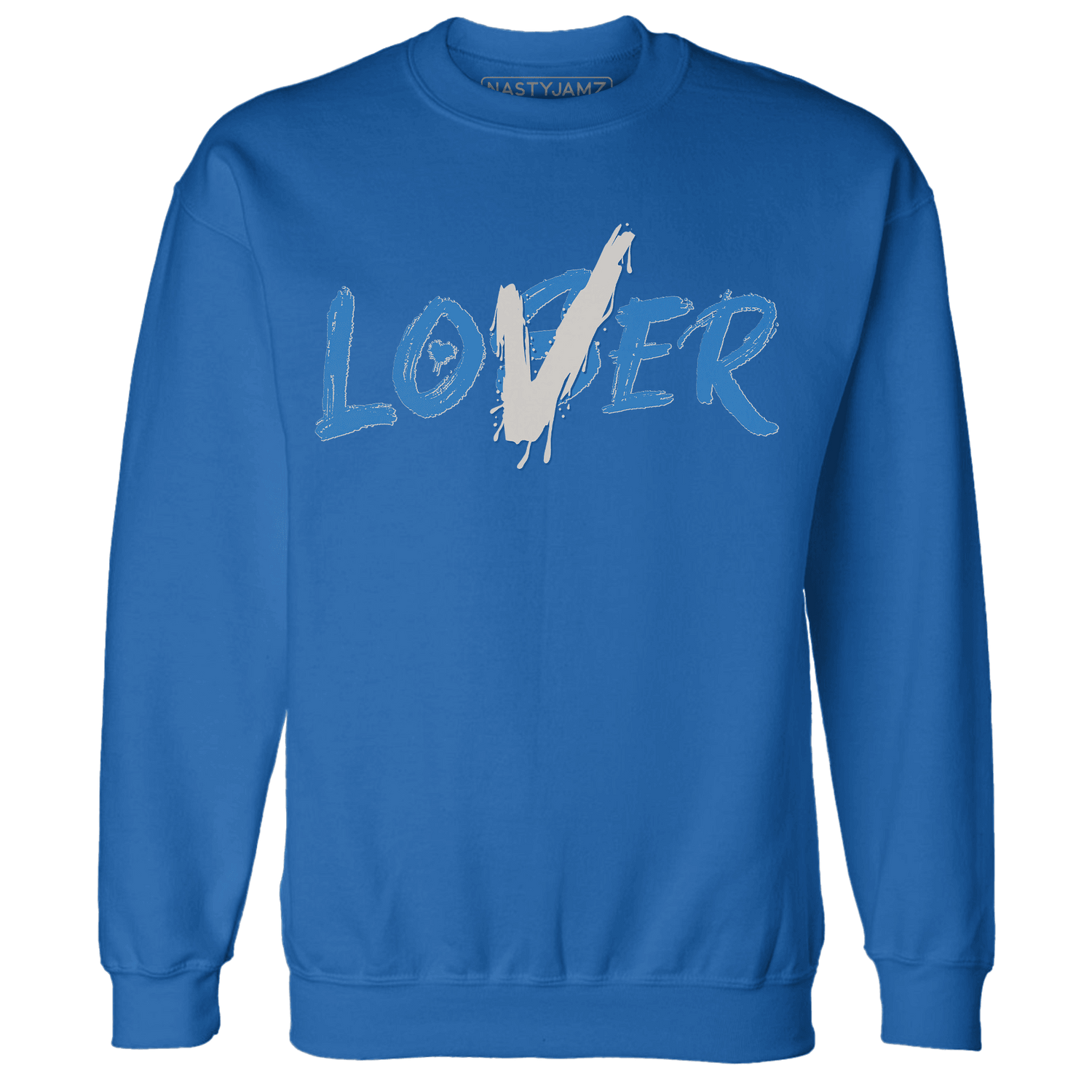 Industrial Blue 4s Sweatshirt Match Loser Lover - NastyJamz