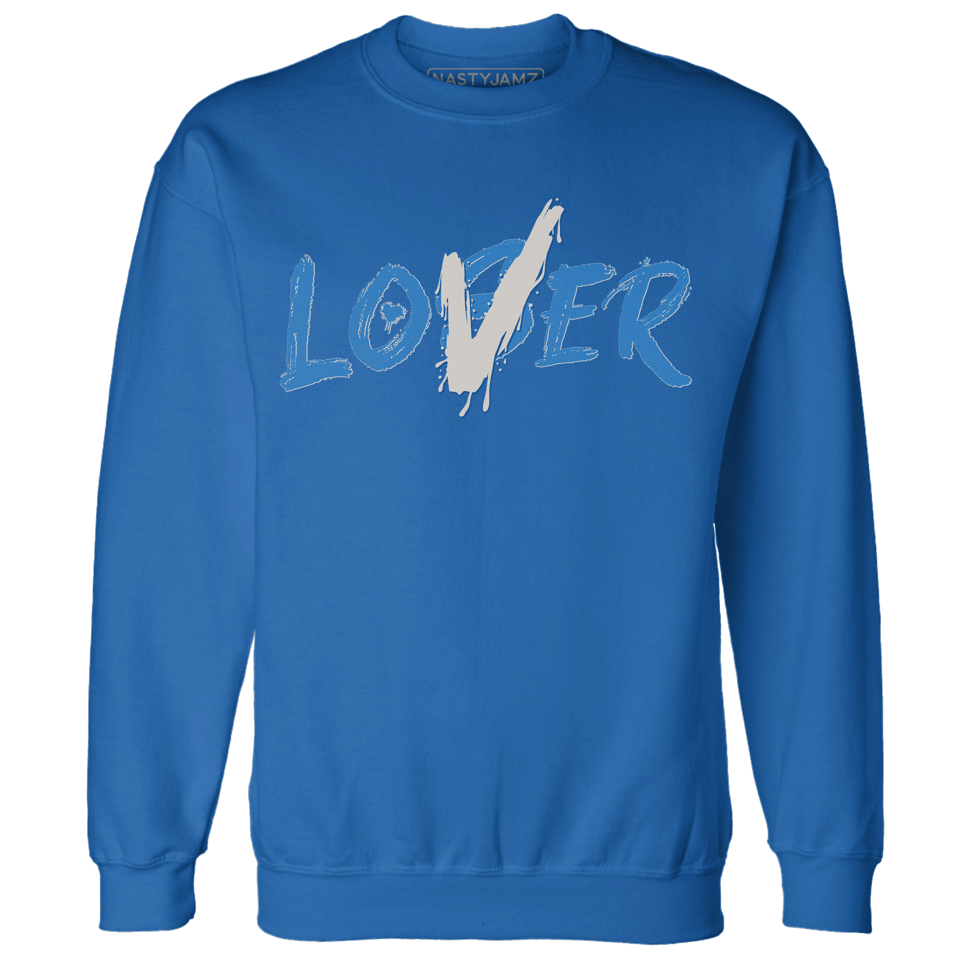 Industrial Blue 4s Sweatshirt Match Loser Lover - NastyJamz