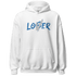 Industrial Blue 4s Hoodie Match Loser Lover - NastyJamz