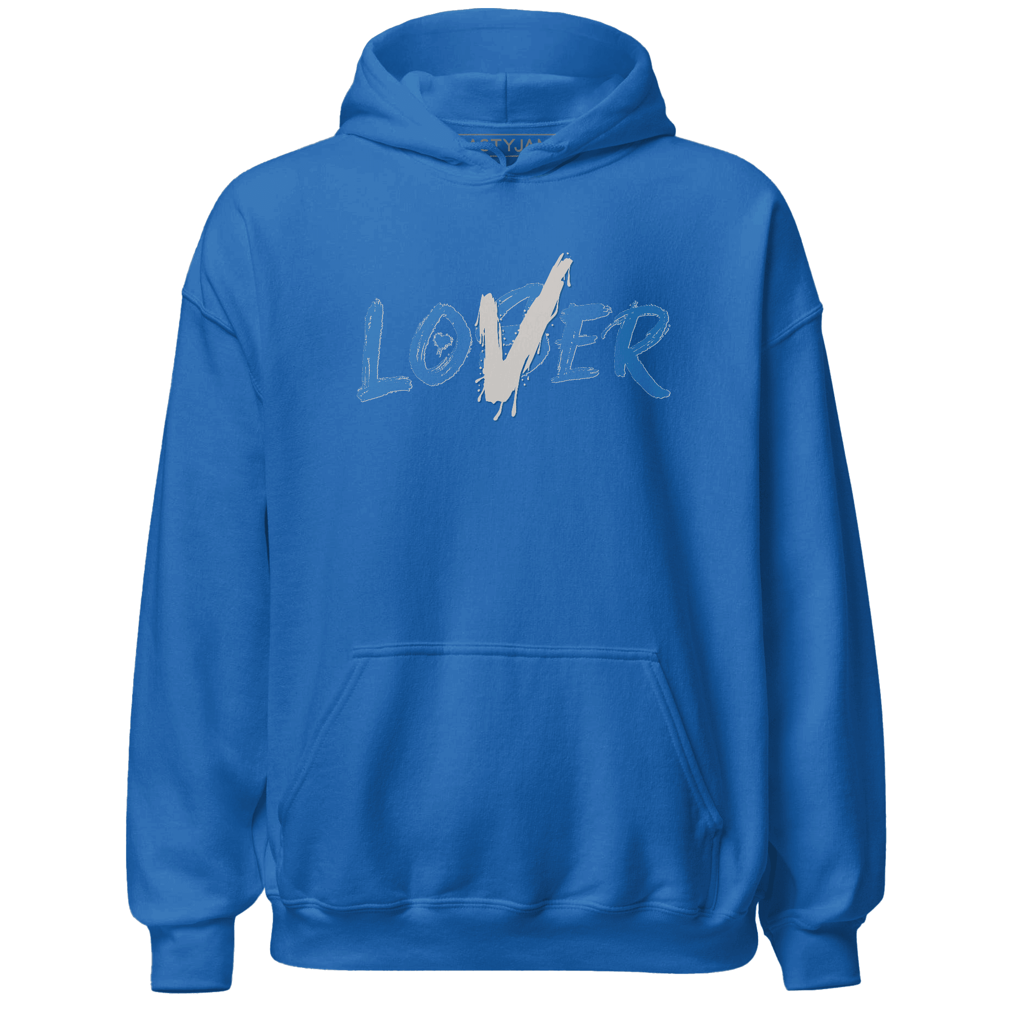 Industrial Blue 4s Hoodie Match Loser Lover - NastyJamz