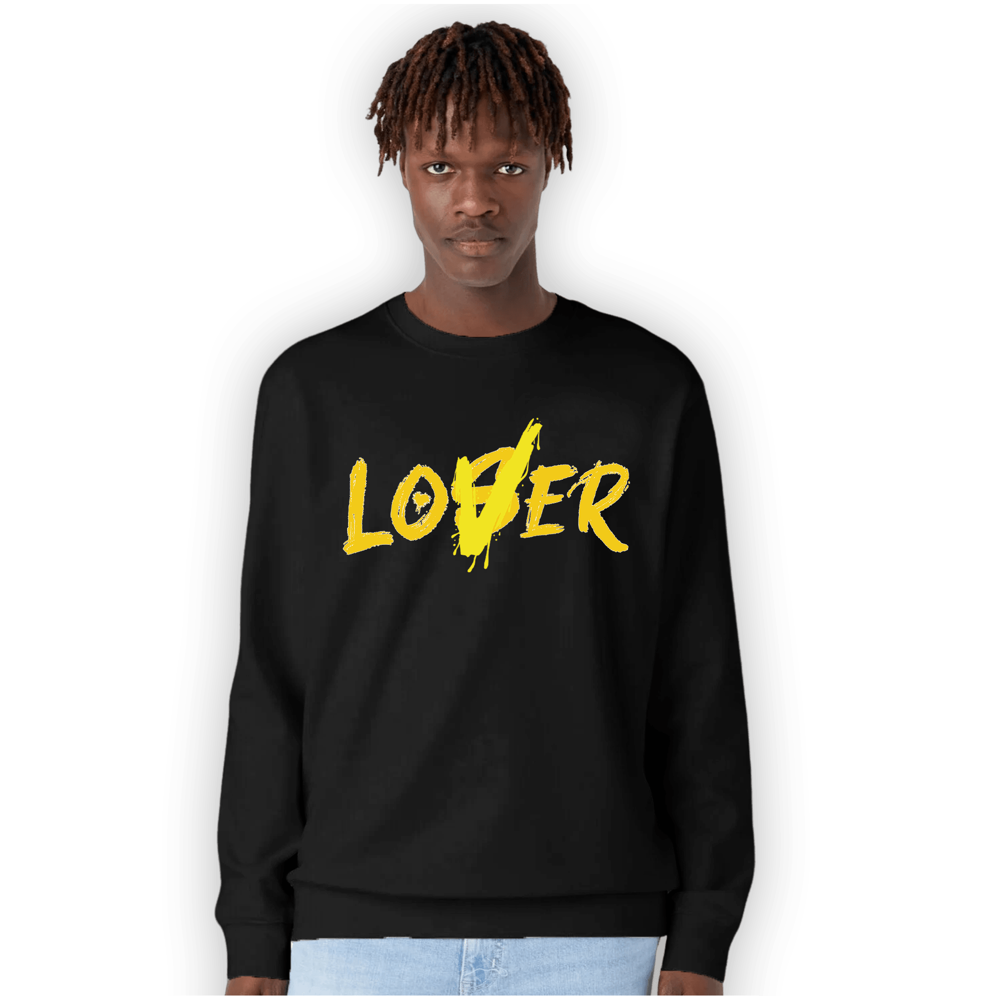 Vivid Sulfur 4s Sweatshirt Match Loser Lover - NastyJamz