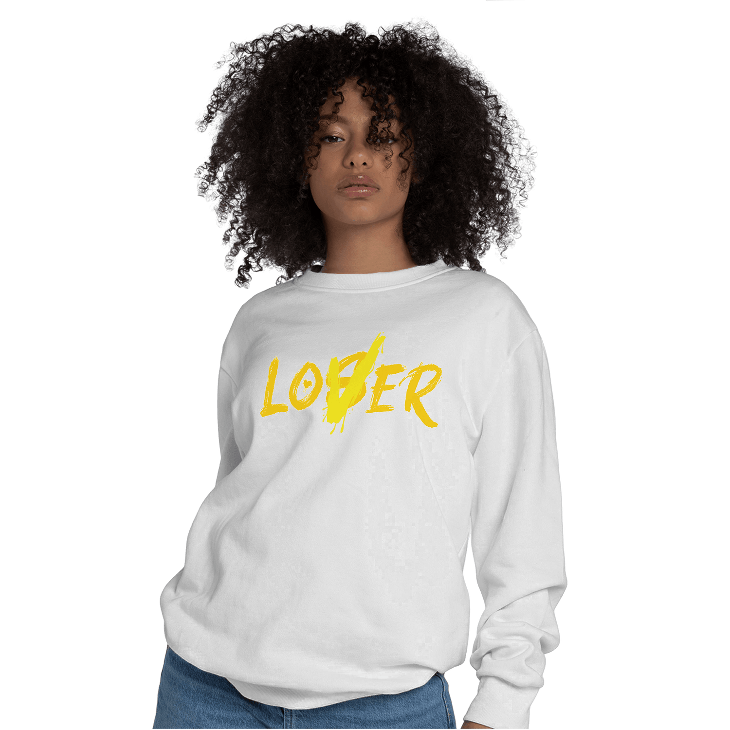 Vivid Sulfur 4s Sweatshirt Match Loser Lover - NastyJamz