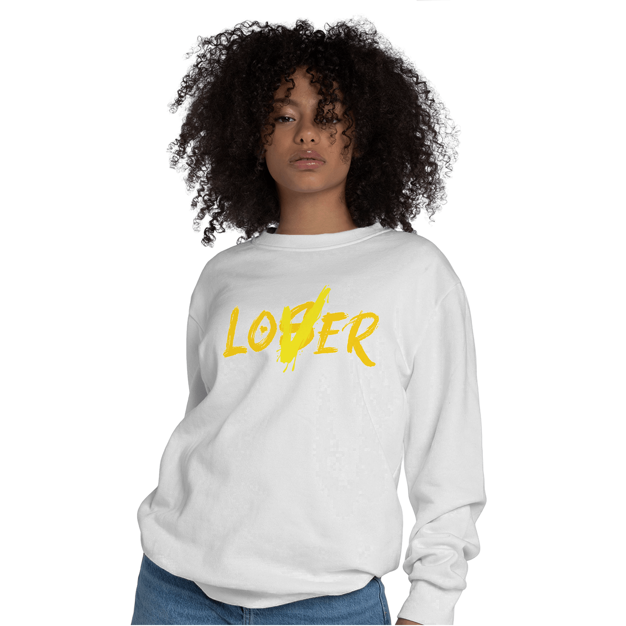 Vivid Sulfur 4s Sweatshirt Match Loser Lover - NastyJamz