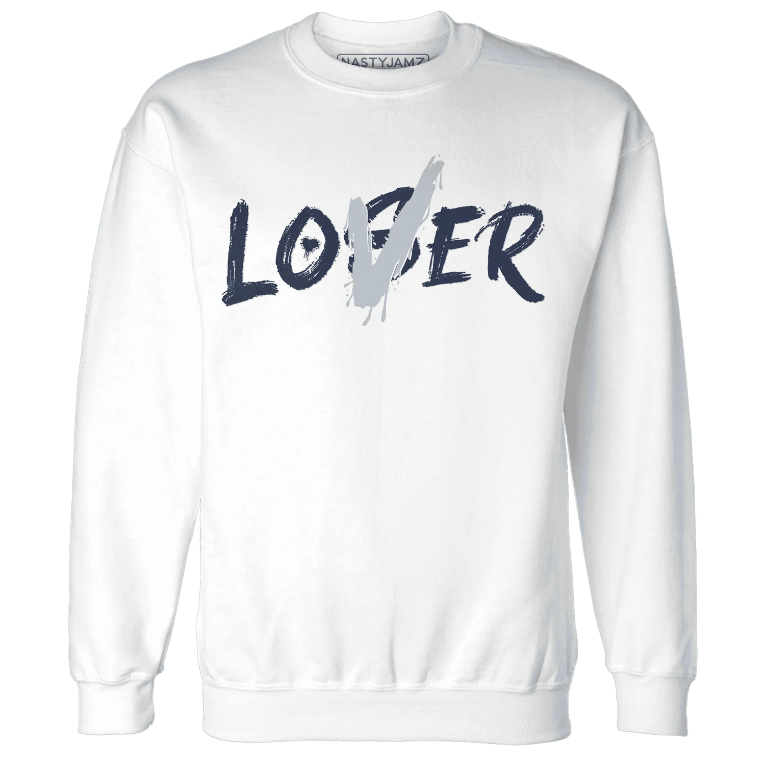 White-Navy-6s-Sweatshirt-Match-Loser-Lover