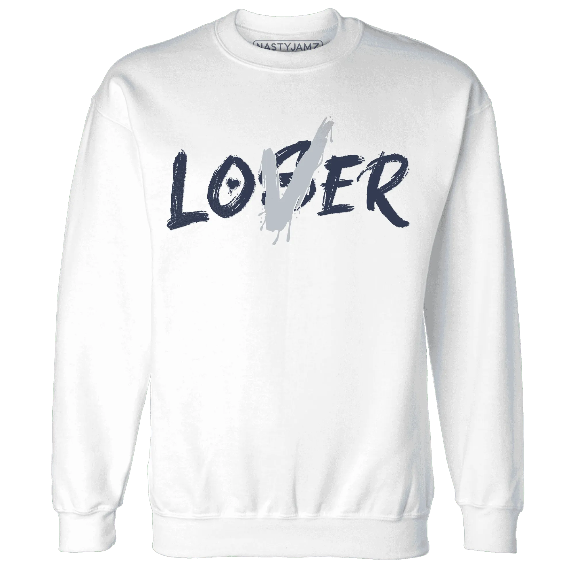 White-Navy-6s-Sweatshirt-Match-Loser-Lover