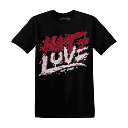 NastyJamz-Retro-Red-Taxi-12s-T-Shirt-Match-Love-Hate