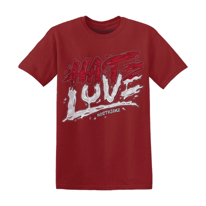 NastyJamz-Retro-Red-Taxi-12s-T-Shirt-Match-Love-Hate