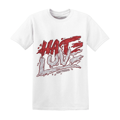 Black-Toe-Reimagined-Red-White-1s-T-Shirt-Match-Love-Hate