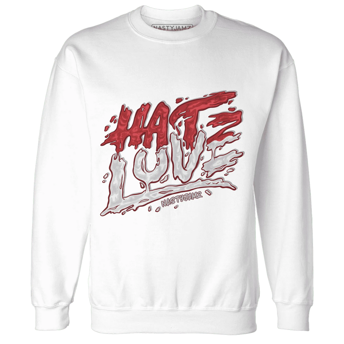 Black-Toe-Reimagined-Red-White-1s-Sweatshirt-Match-Love-Hate
