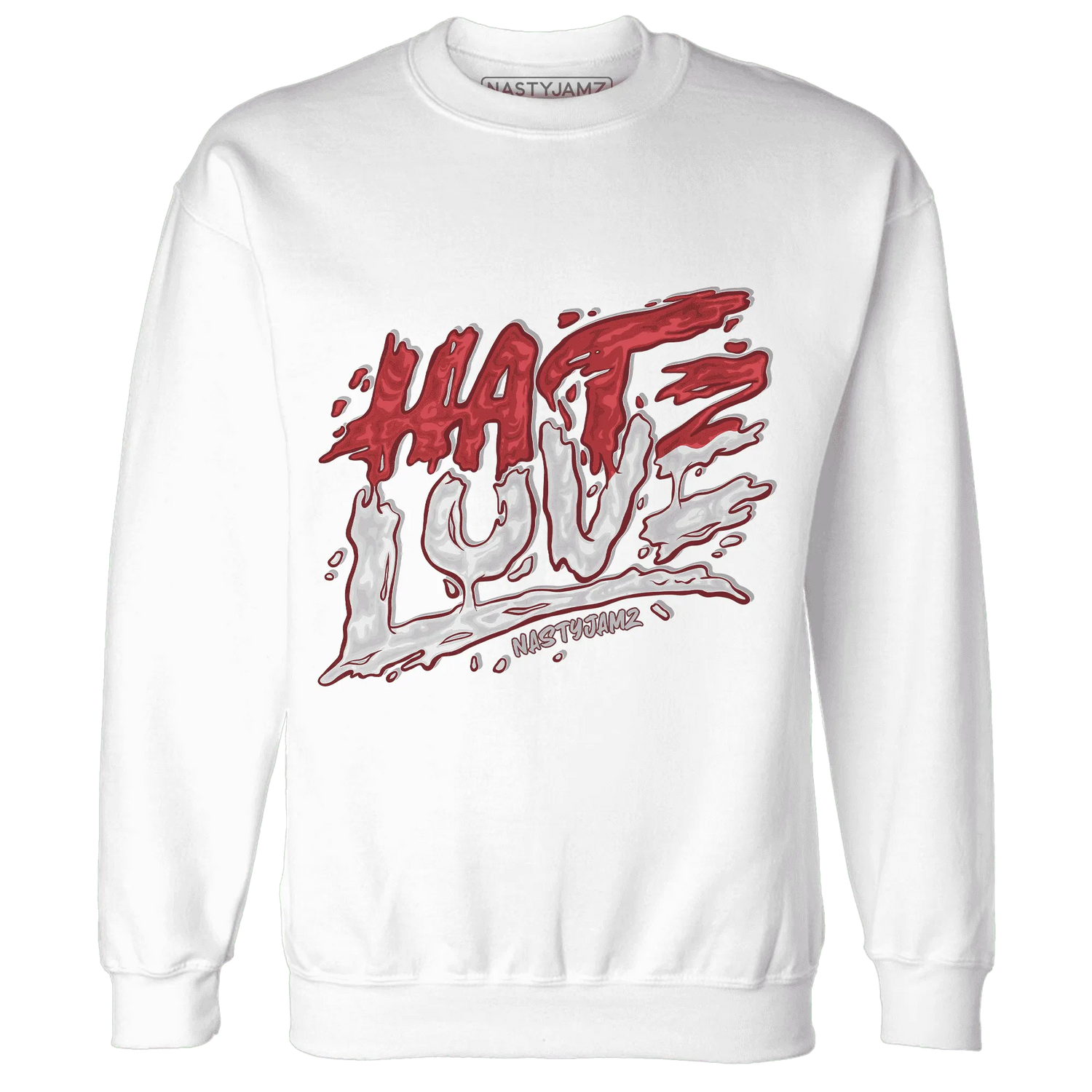 Black-Toe-Reimagined-Red-White-1s-Sweatshirt-Match-Love-Hate