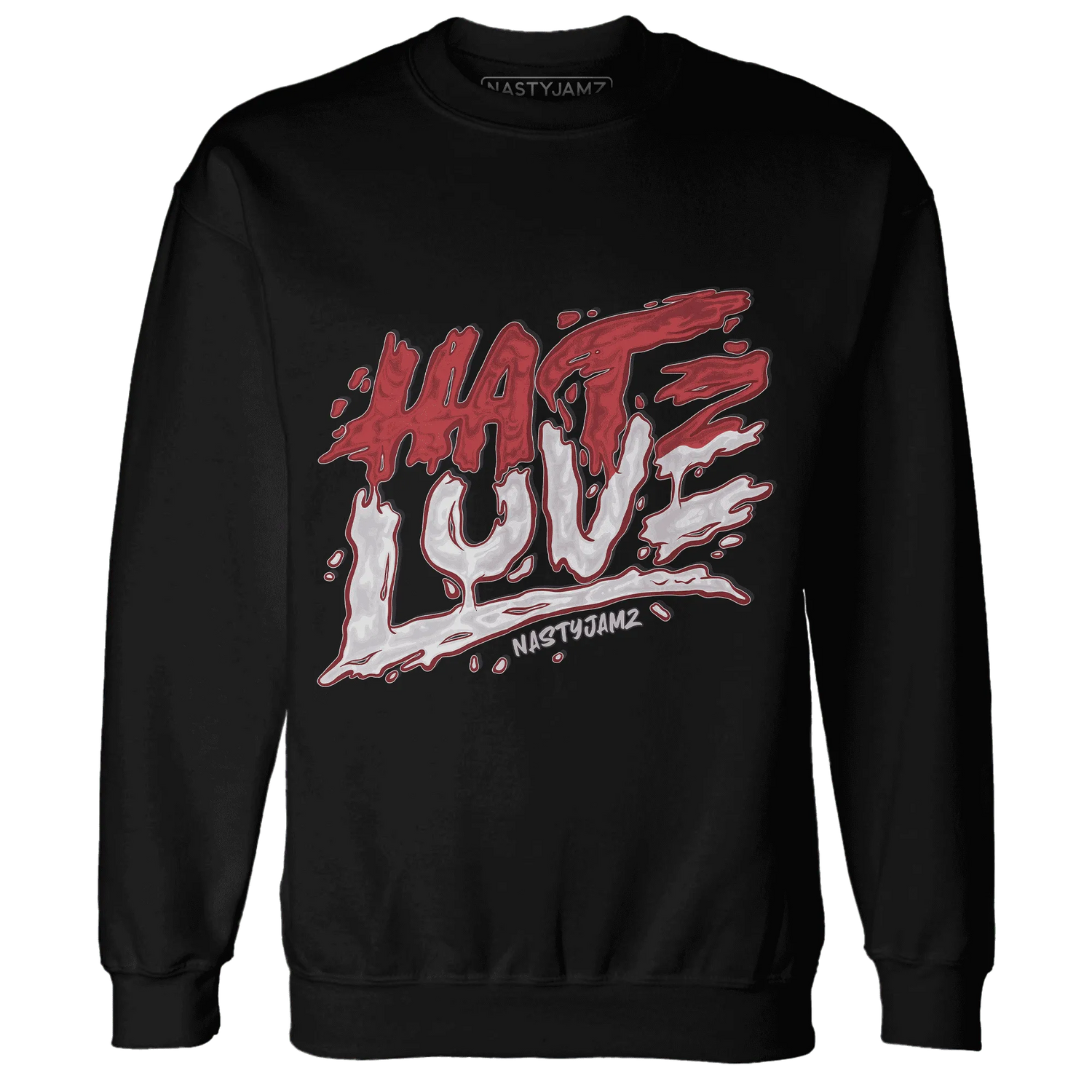 Black-Toe-Reimagined-Red-White-1s-Sweatshirt-Match-Love-Hate