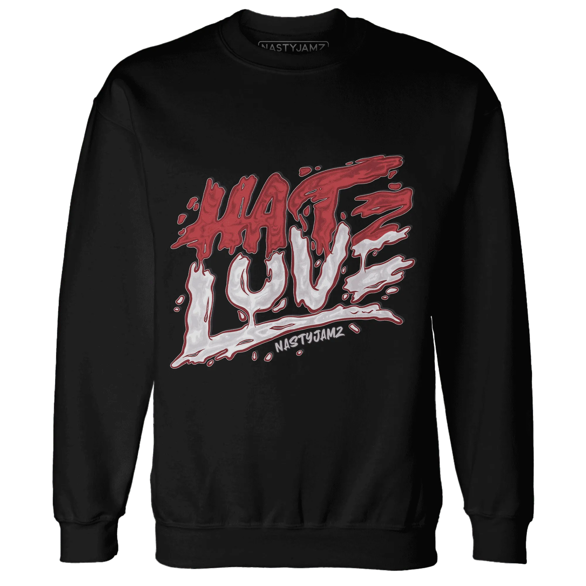 Black-Toe-Reimagined-Red-White-1s-Sweatshirt-Match-Love-Hate