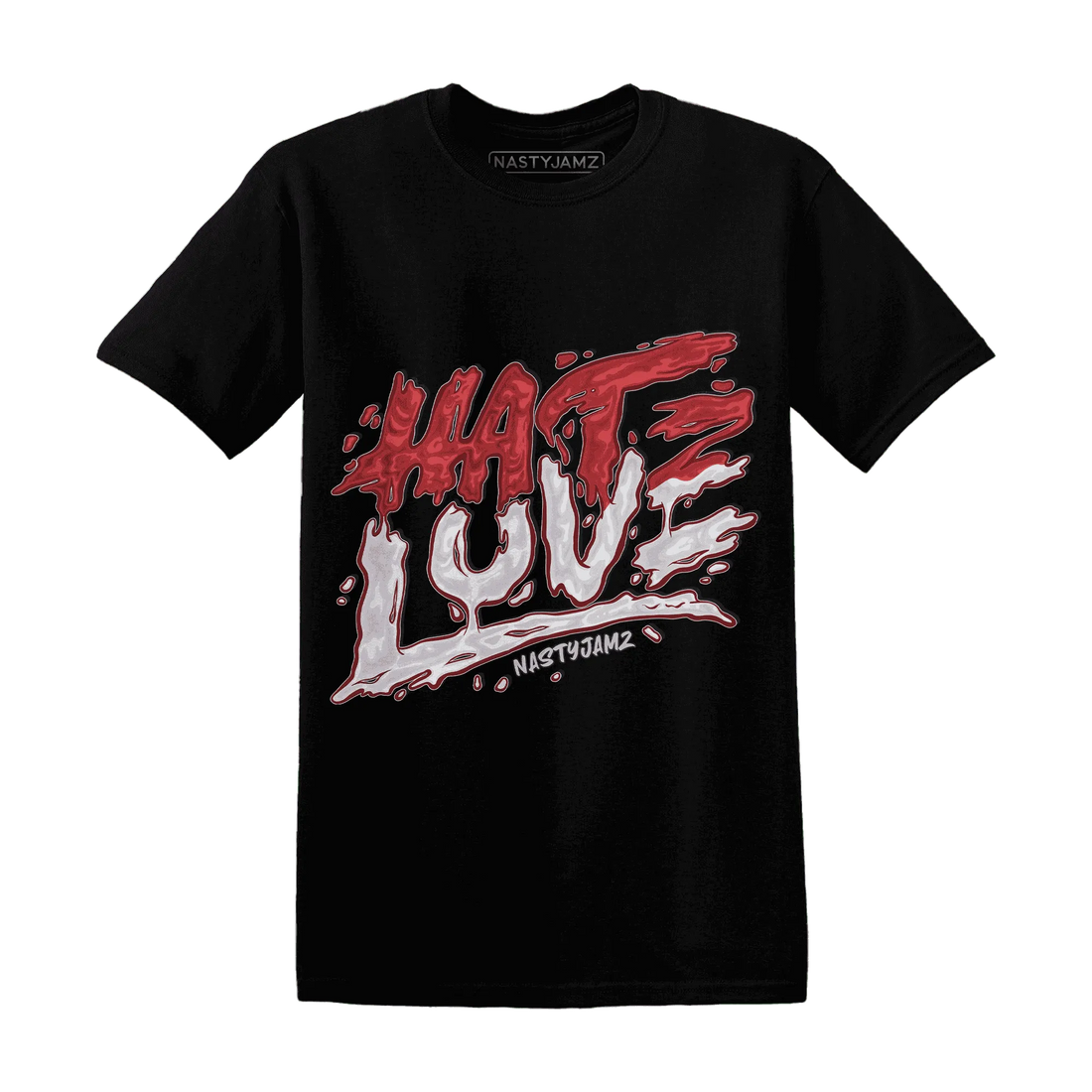 Black-Toe-Reimagined-Red-White-1s-T-Shirt-Match-Love-Hate