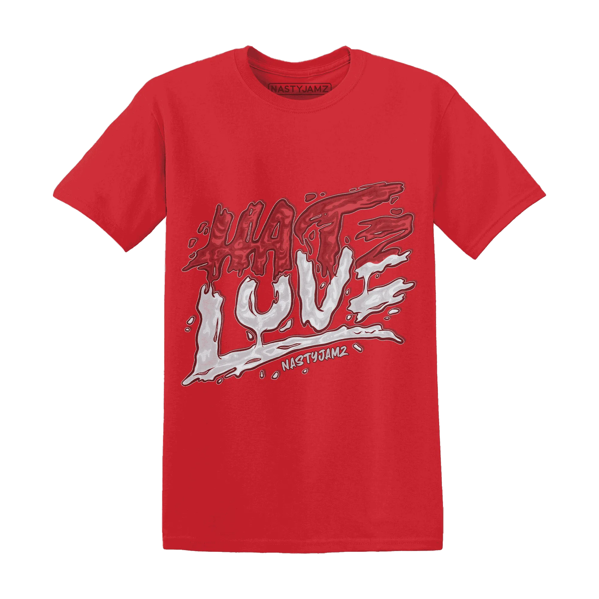 Black-Toe-Reimagined-Red-White-1s-T-Shirt-Match-Love-Hate