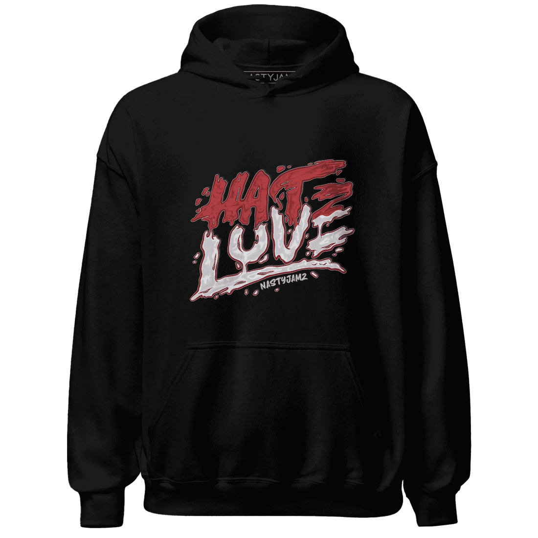 Black-Toe-Reimagined-Red-White-1s-Hoodie-Match-Love-Hate